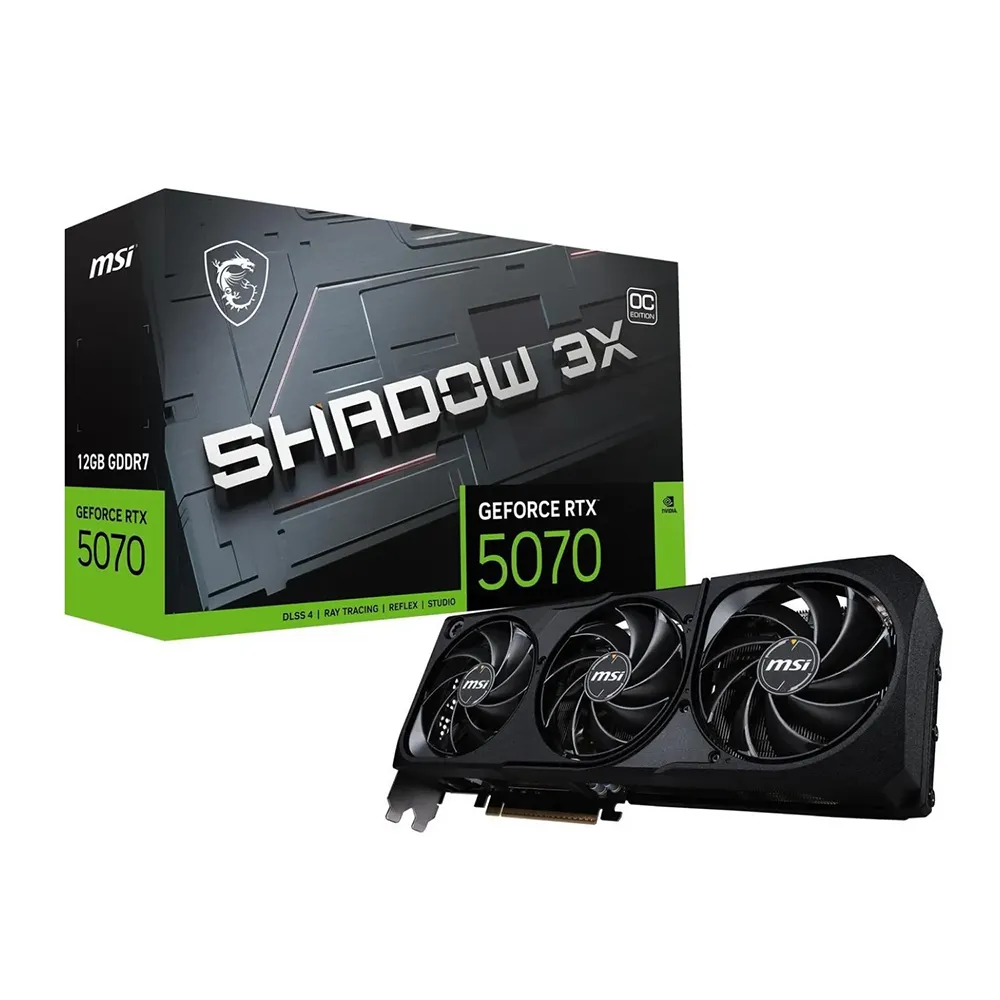 dasswdad کارت گرافیک MSI RTX 5070 12G Shadow 3X OC